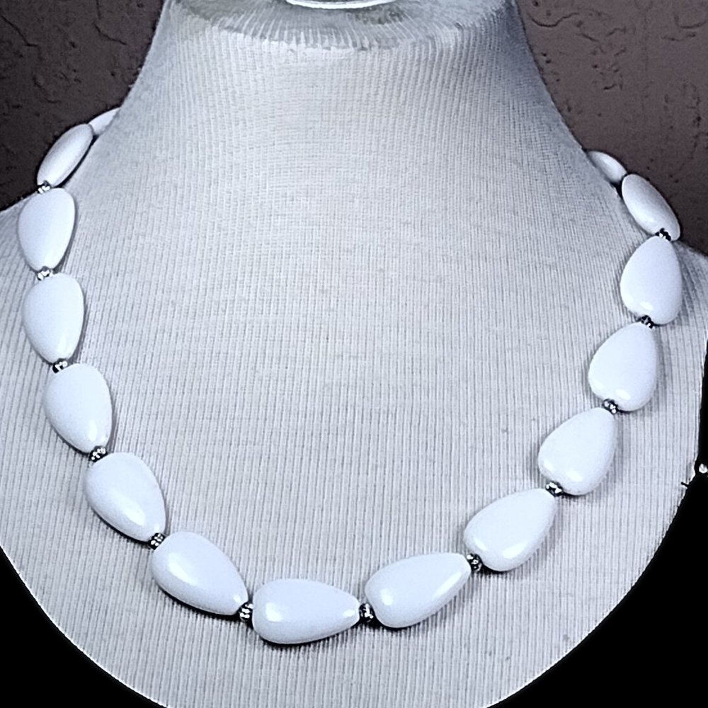White Stone Necklace